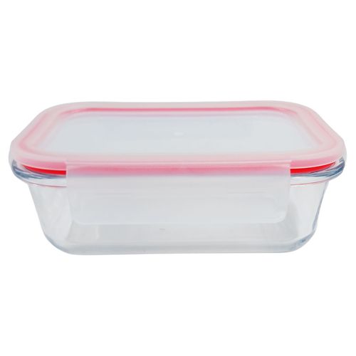 Pote Retangular Hermético 630ml em Vidro Jolitex