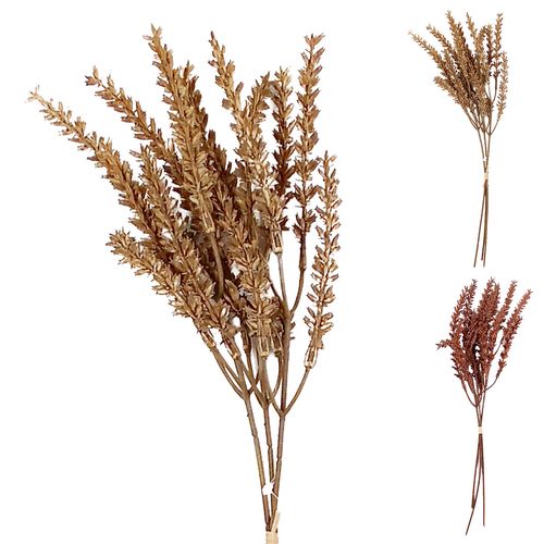 Haste Trigo Marrom Artificial 34cm em Plástico Bella Garden