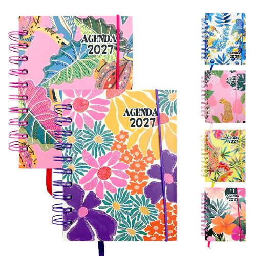 Agenda Estampada 2027 10,4x14,1cm em Papel Interponte