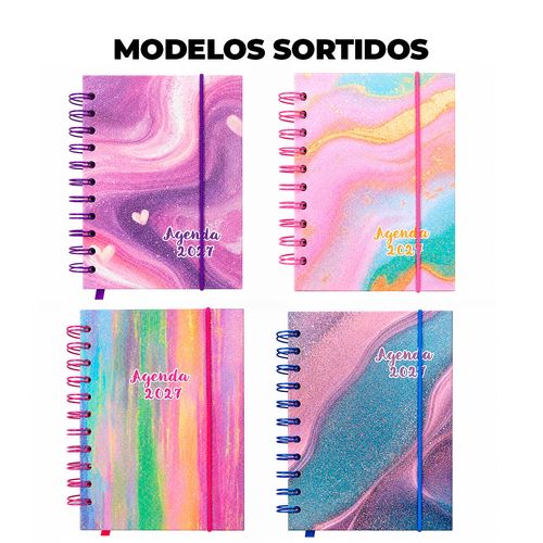 Agenda Glitter 2027 10,4x14,1cm em Papel Interponte