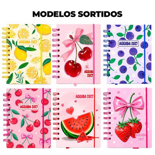 Agenda Frutas 2027 10,4x14,1cm em Papel Interponte