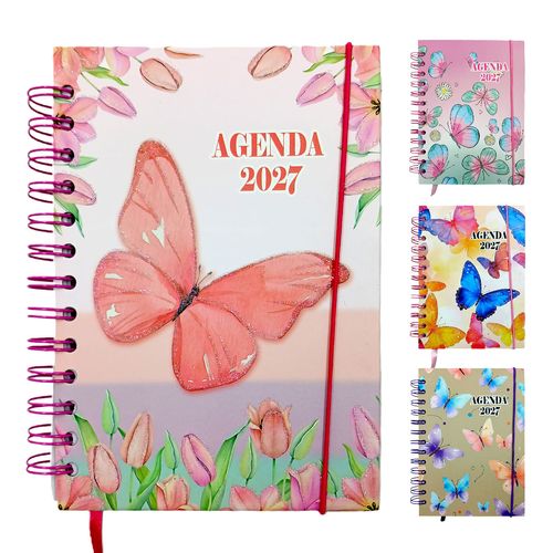 Agenda Borboleta 2027 18x13cm em Papel Interponte