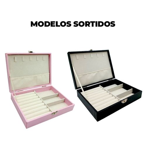 Caixa Porta Joias 20x15cm em Veludo Sintético Fu Xing