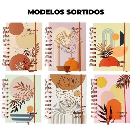 Agenda Floral 2027 10,4x14,1cm em Papel Interponte