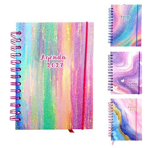 Agenda Glitter 2027 18,5x13cm em Papel Interponte
