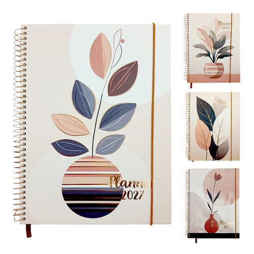 Planner Floral 2027 17,5x23,9cm em Papel Interponte