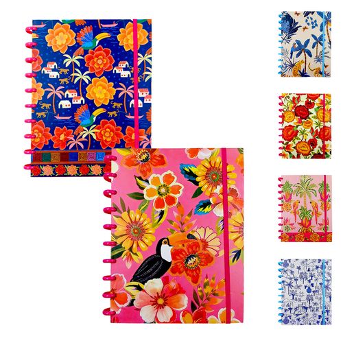 Caderno de Disco Tropicana 18x25cm em PVC Interponte