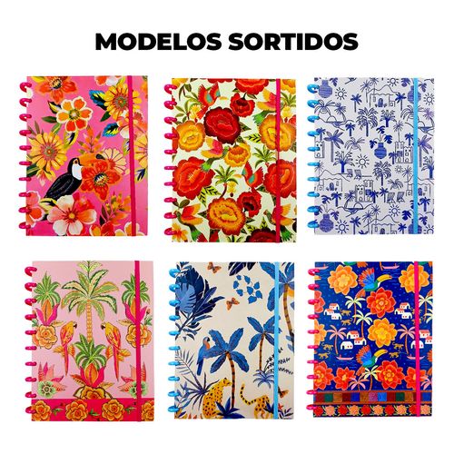 Caderno de Disco Tropicana 18x25cm em PVC Interponte