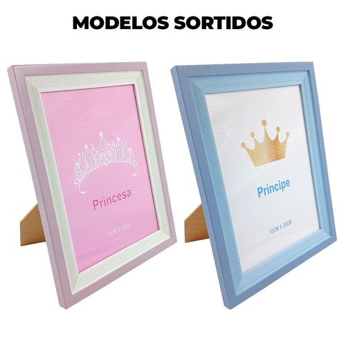 Porta Retrato Decorativo 15x20cm em Plástico Sanxia