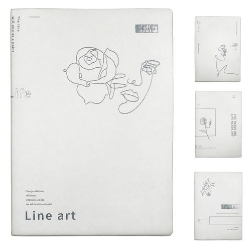 Caderno Line Art 25x18cm em Papel Michael Judi