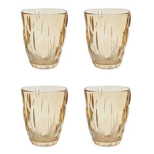 Jogo de Copos Netuno 280ml 4 Peças em Vidro Kehome