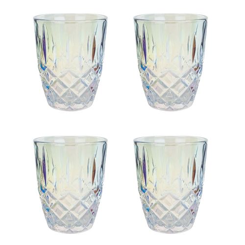 Jogo de Copos Louvre 280ml 4 Peças em Vidro Kehome