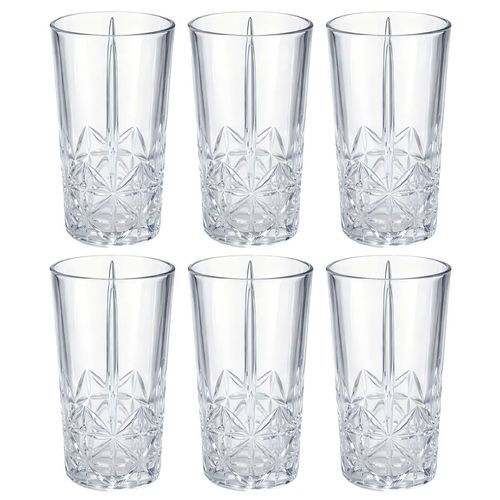 Jogo de Copos 6 Peças 220ml em Vidro Ruvulo