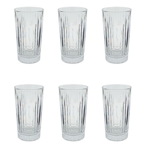 Jogo de Copos 6 Peças 320ml em Vidro Vista Home