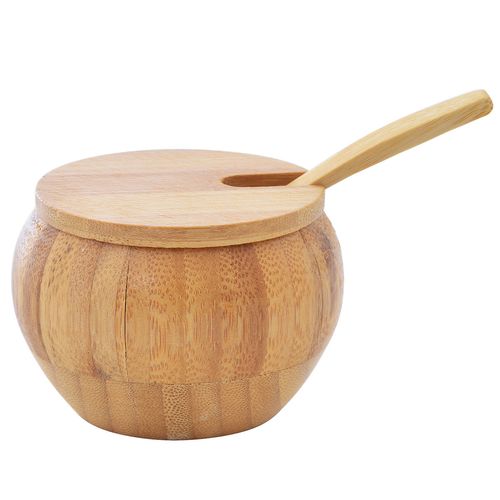 Saleiro C/ tampa 100ml em Bambu Wincy