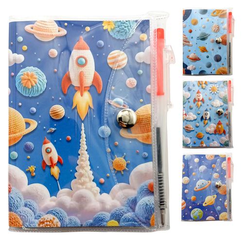 Caderno de Anotações Espacial 11x9cm em Papel Michael Judi