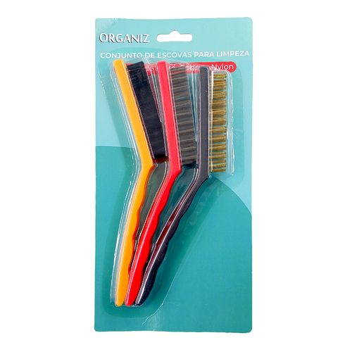 Kit C/3 Escova Fogão 21cm em Plástico Kehome