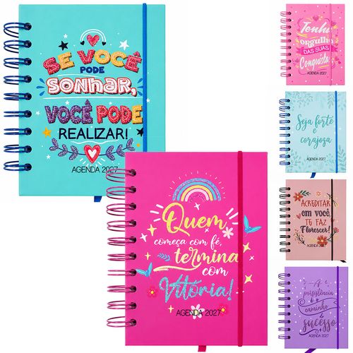 Agenda Frases 2027 10,4x14,1cm em Papel Interponte