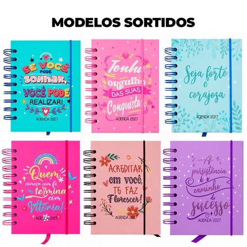 Agenda Frases 2027 10,4x14,1cm em Papel Interponte