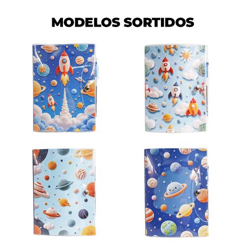 Caderno de Anotações Espacial 20X15cm em Papel Michael Judi