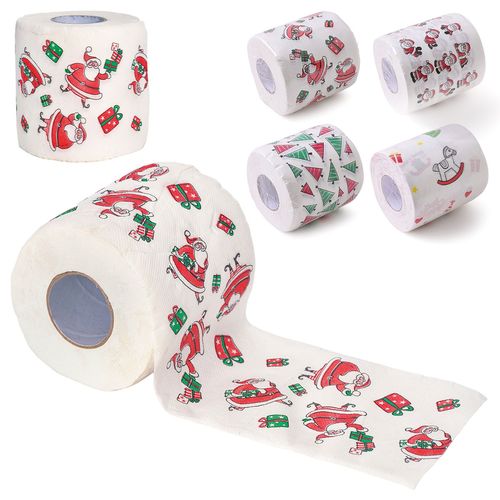 Papel Higiênico Natalino 20x10cm em Papel Fartex