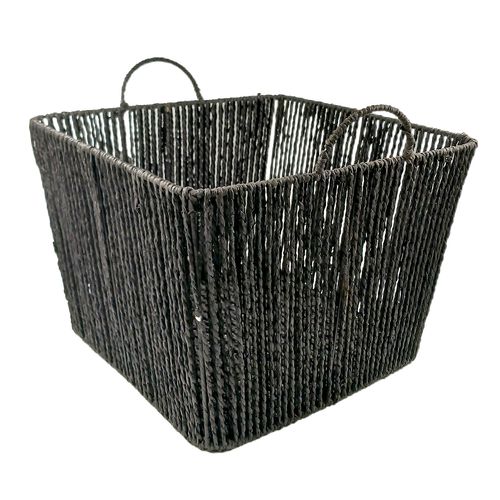 Cesto C/ Alça Retangular 35x25cm em Fibra Natural Paramount