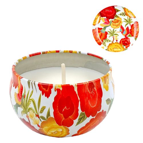 Lata Porta Vela Tropicana 6cm em Metal Interponte