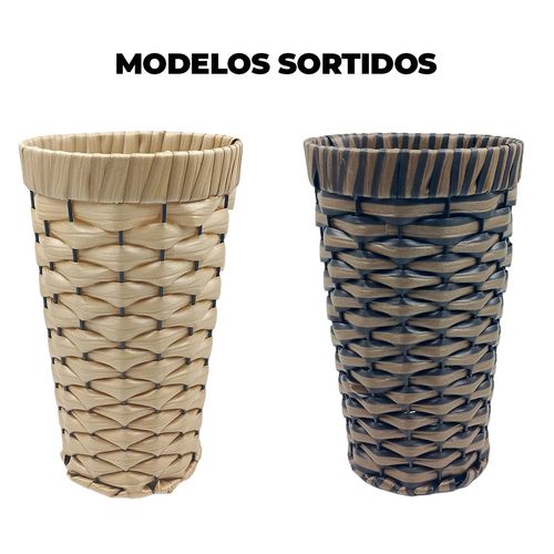 Vaso Decorativo 15x15x25cm em Plastico Fu Xing