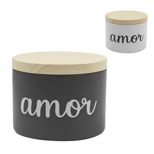 Lata Decorativa Amor 230ml em Metal Freecom