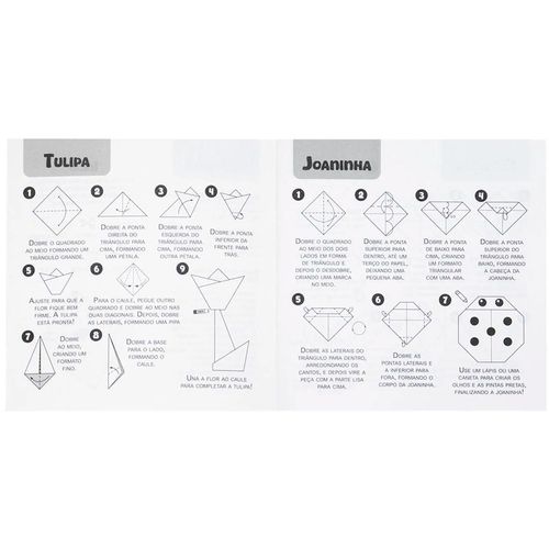 Papeis Origami 15cm em Papel Todo Livro