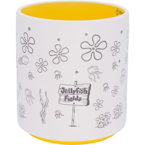 Caneca Bob Esponja 500ml em Cerâmica Zona Criativa