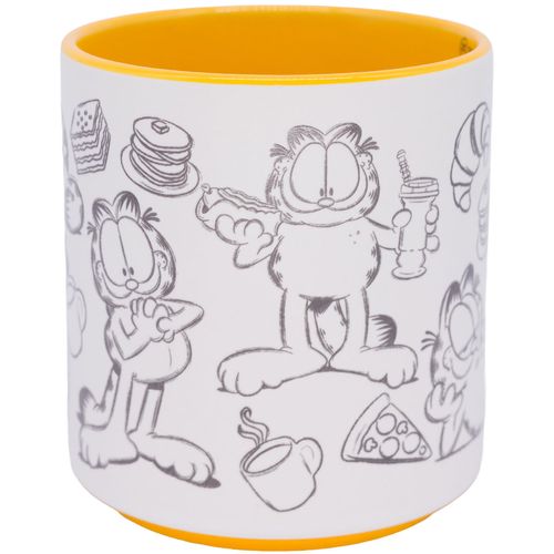 Caneca Garfield 500ml em Cerâmica Zona Criativa