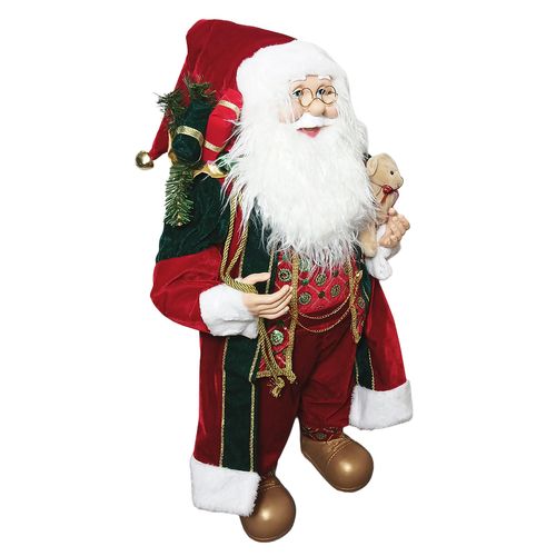 Papai Noel C/ Presentes 80cm em Poliéster Bela Flor