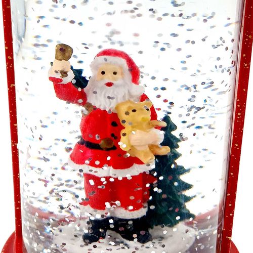 Luminária Natalina Papai Noel Led 18,5x9cm em Plástico Bela Flor