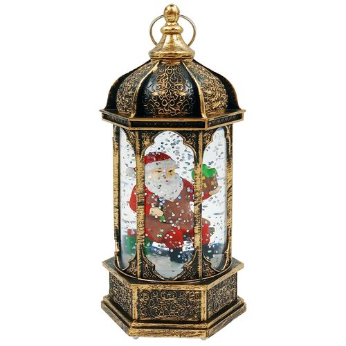 Luminária Natalina Papai Noel Led 14x6cm em Plástico Bela Flor