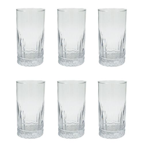 Jogo de Copo Oslo 6 Peças 280ml em Vidro Freecom