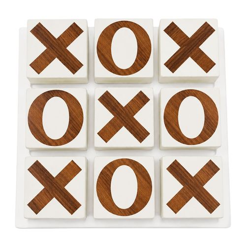 Jogo da Velha 15x15cm 10 Peças em MDF Mai Home