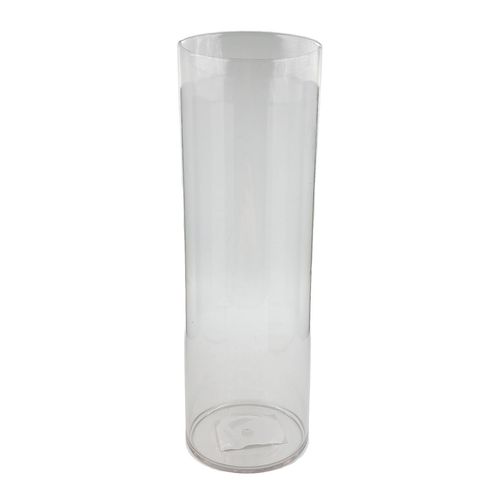 Vaso Decorativo Tubo 10x10x24,5cm em Plástico Dcarte