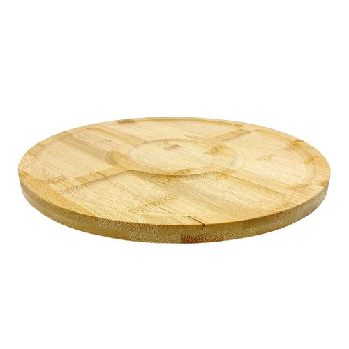 Bandeja Giratória 30cm em Bambu Kehome