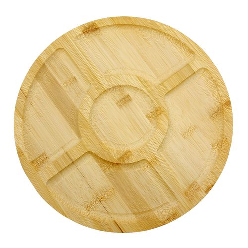 Bandeja Giratória 30cm em Bambu Kehome