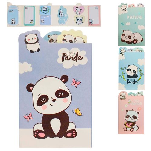Bloco De Anotação Auto adesivo Panda Em Papel Livon