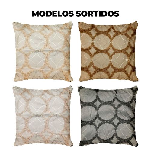 Capa P/ Almofada 45x45cm em Poliéster Interponte