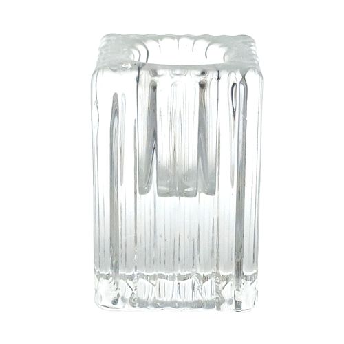 Castiçal Decorativo 4x4x6cm em Vidro Dcarte