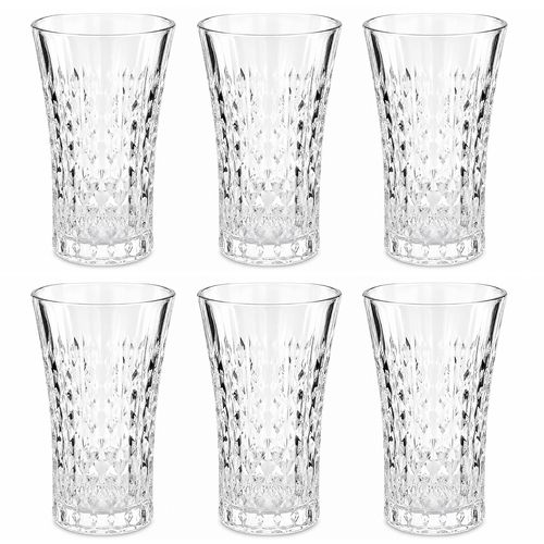 Jogo de Copos 6 Peças 260ml em Vidro Vista Home