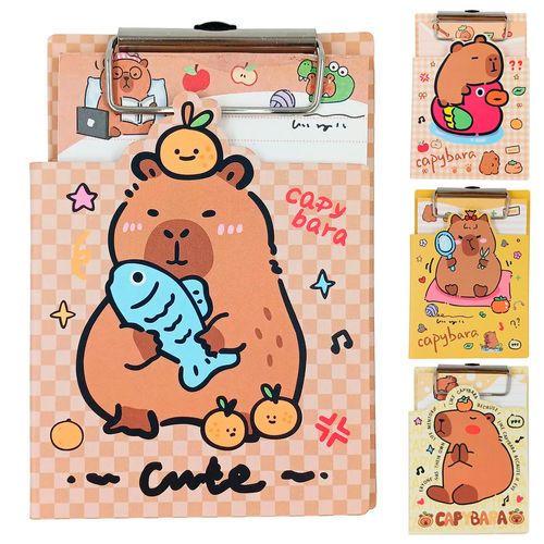 Bloco de Anotação C/ Prancheta Capivara 9,3x14,2cm em Papel Michael Judi
