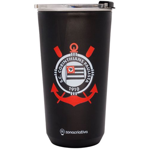 Copo Sky Corinthians 500ml em Aço Inox Zona Criativa