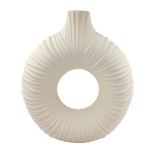 Vaso Decorativo 21x24,5x8cm em Porcelana Dcarte