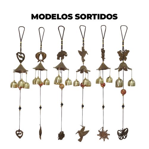 Sino dos Ventos 44cm em Metal Amigold