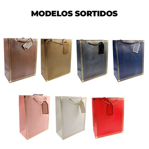 Sacola P/ Presente 32x26x12cm em Papel FWB