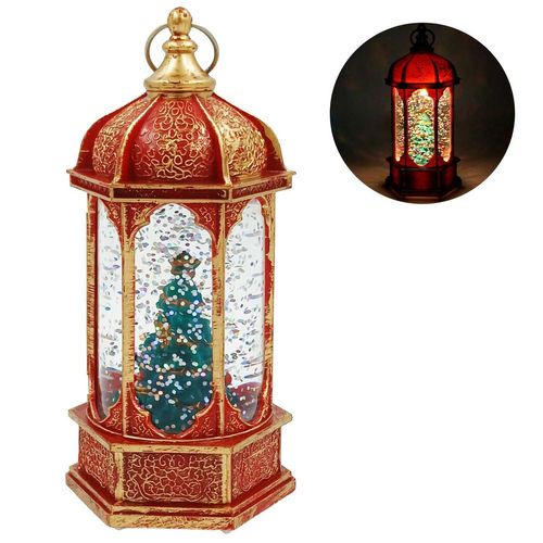 Luminária Árvore De Natal 14x6cm em Plástico Bela Flor